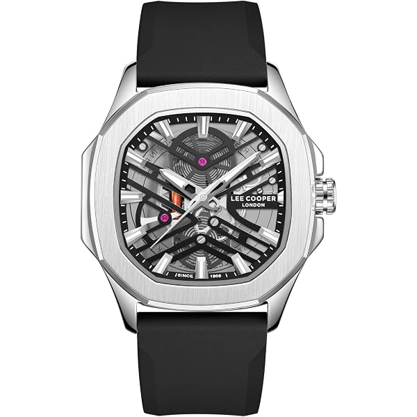 Lee Cooper Men's Watch | Multi Function Display | Square Silver
